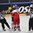 PARIS, FRANCE - MAY 5: Canada's Matt Duchene #9 and Czech Republic's Radko Gudas #3 talk after the whistle during preliminary round action at the 2017 IIHF Ice Hockey World Championship. (Photo by Matt Zambonin/HHOF-IIHF Images)